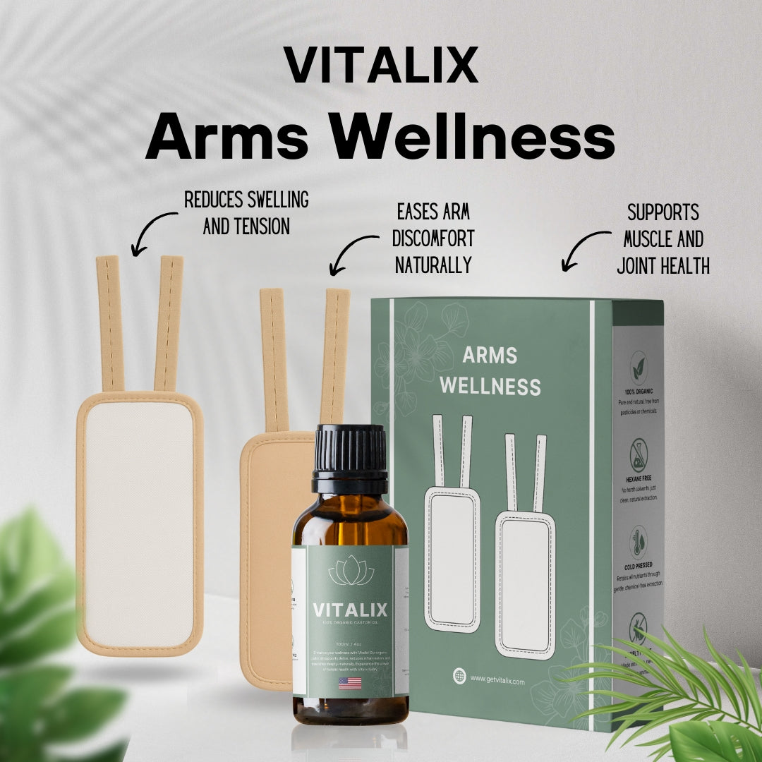 Vitalix Arms Wellness Pack (Wraps + Castor Oil)