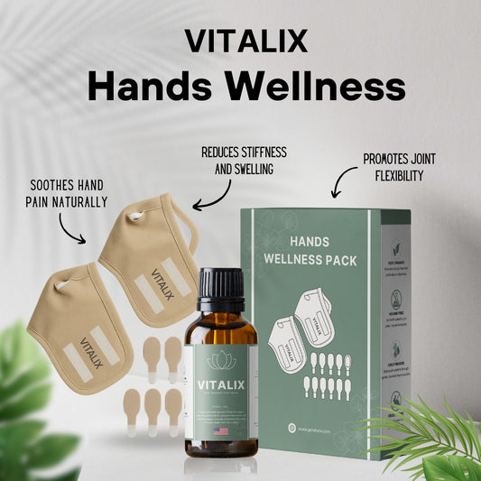 Vitalix Hands Wellness Pack (Wraps + Castor Oil)