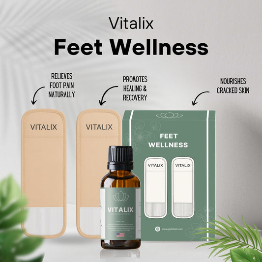 Vitalix Feet Wellness Pack (Wraps + Castor Oil)